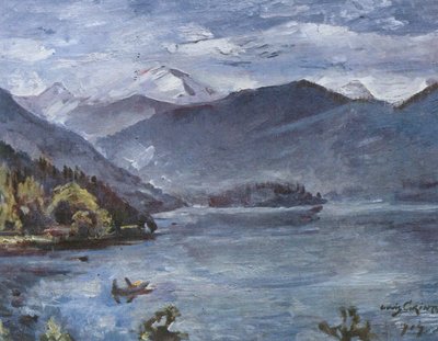 Walchensee, Blue Landscape by Lovis Corinth